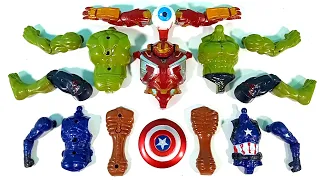 Merakit Mainan Siren Head, Hulk Smash, Hulk Buster, Captain America Avengers Toys