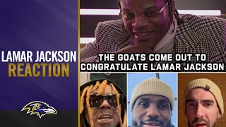 Legends Show Respect to Lamar Jackson After Second MVP | Baltimore Ravens