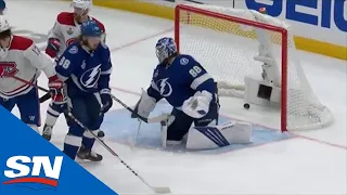 Ben Chiarot's Shot Deflects Off Two Lightning Players & Past Andrei Vasilevskiy