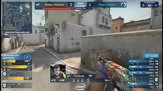 s1mple 1v4 Clutch dust 2IEM KATOWICE 2020 Navi vs Team LIQUID