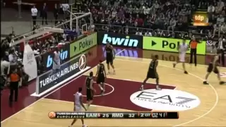 (Sergio Rodríguez - Rudy Fernández - Ibaka) vs EA7 Emporio Armani Milán (1-12-2011)