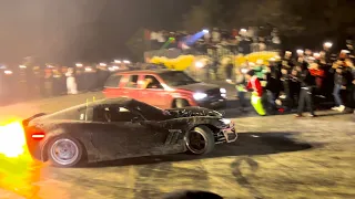 TEXAS CAR MEET GETS WILD *CRASHES, FIGHTS, DRIFT COMPETITION* #carmeet #drift #sideshow #legalpit