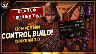 130M Per Min Damage | Chakram 2.0 Build | Demon Hunter | Diablo Immortal