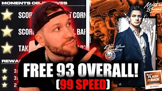 FREE 93 OVERALL *FLASHBACK* BARZAL! (99 SPEED) HOW TO GET HIM + CONTENT REVIEW | NHL 24 HUT