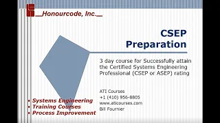 Certified Systems Engineering Professional  CSEP Preparation Bill Fournier 3