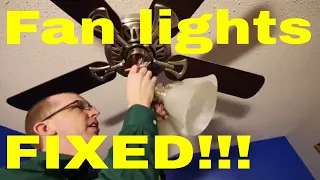 DIY - Easy ceiling fan light diagnosis and repair! (with dmm)