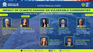 COP28 Event: Impact of Climate Change on Vulnerable Communities