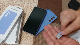 Смартфон Samsung Galaxy A54 5G 8/256Gb,лаванда. Чехол Samsung Silicone Cover A54. Распаковка и обзор