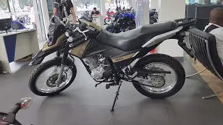 linda yamaha moto 0KM crosser z 2024/2024 bege loja yamaha são João de meriti  distaque