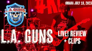 LA Guns LIVE 2023 // Clips + Review // Tom Keifer Band @ Steelhouse #laguns #80smusic #livemusic