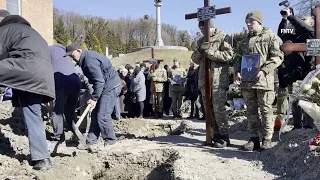 Funeral Held for Three Soldiers Killed in Russia War on Ukraine