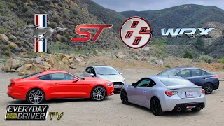 Mustang vs. WRX vs. FRS vs. Fiesta ST – Greatest Hits? – TV Season 1 Ep. 1 | Everyday Driver