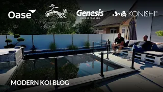 Modern Koi Blog #6123 - Bennis Teich und Filter nach dem Umbau