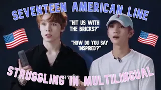 Vernon and Joshua struggling in multilingual (SEVENTEEN)