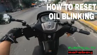 HOW TO RESET OIL BLINKING IN YAMAHA NMAX V2