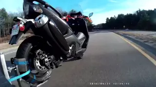 MOTOW Rear wheel motorcycle towing at 55 mph