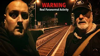 WE RETURNED to the Haunted Railway Station (INSANE footage) Scary Paranormal Activity