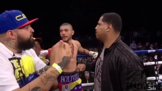 Boxer Andre Dirrell's uncle sucker punch!