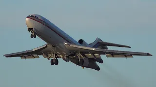 CLASSIC JETS and FIGHTER JETS in Action: 727 MD80, F-16 & More | Willow Run Plane Spotting (KYIP)