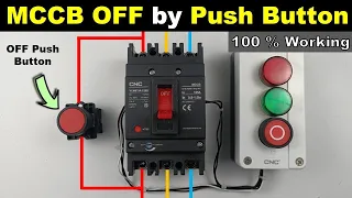 MCCB Breaker Shunt Trip and Indication Lamp Connection | mccb shunt trip coil @TheElectricalGuy