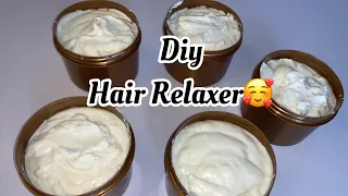 How to make Hair Relaxer at home/ Easy & simple method