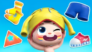 How to Get Dressed🧢👕| Down in the Jungle | Nursery Rhymes & Kids Songs | BabyBus