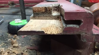 REPAIRING A ROTTEN DOOR