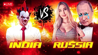 NAUGHTY NXT 😈 VS RUSSIAN's SQUAD 🌸 #freefirelive #shortslive #classylive
