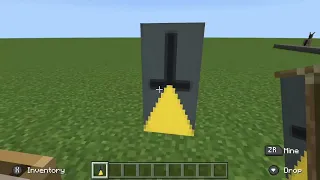 How to make a bill cypher (from gravity falls) banner in Minecraft