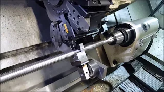 Built myself a custom CNC Follow Rest for threading long shafts.