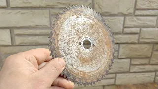 Never throw away an old circular saw disc. Two great junk ideas!