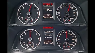 VW Tiguan 2.0 TDI, 103 KW, STAGE 1+ VS FABRIKA 0-100 KMH Chip Tuning SPEED