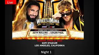 🔴 WWE Wrestlemania 39 Live Stream Night 1 - Full Show Watch Along Reactions