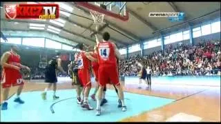 KK Mega Vizura - Crvena zvezda Telekom 83:76 | Highlights [Superliga 5. kolo | 14.4.2013]