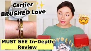 Cartier Unboxing Brushed Love Bracelet vs Cuff vs Small In-Depth Review. Van Cleef Bracelet Resizing