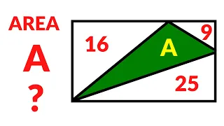 Find The Area of the Green Triangle - Geometry Problem