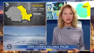 Stirile Kanal D - AVERTIZARE DE VREME REA! UNDE VA LOVI CICLONUL POLAR? | Editie de seara