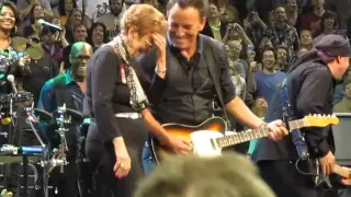 Bruce Springsteen Dancing in The Dark with his Mom in Philly at The Well Fargo Center 2012