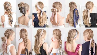 12 ✨NEW HAIR SCARF HAIRSTYLES | Missy Sue