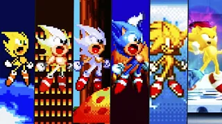 ALL Super Sonic Transformations  trough the YEARS!