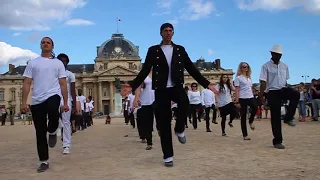 Michael Jackson they dont care about us drill flash mob in PARIS 25062011