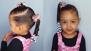 Toddler Hairstyle- Beads & Hairballies