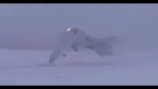 Момент крушения Ту-22М3 в Мурманской области 21 января