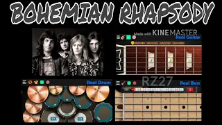 Bohemian Rhapsody - Queen (cover) | Real Drum, Real Guitar, Real Bass