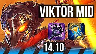 VIKTOR vs ZED (MID) | 900+ games, 4k comeback | NA Grandmaster | 14.10