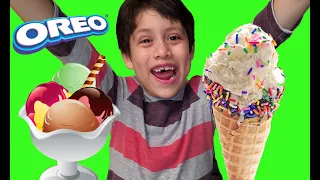 DIY Homemade Ice Cream Cookies and Cream in a bag Oreo Science Experiment with Sprinkles!!