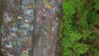 The Centralia Grafitti Highway : An aerial 4K record (May 2016)