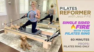 Pilates Reformer 1 Hour Workout - Single Sided Fire with your Pilates Ring