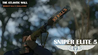 SNIPER ELITE 5 | MISSION 1| THE ATLANTIC WALL | HIGHEST KILL CHALLENGE