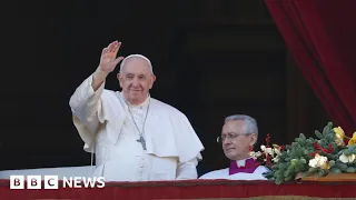 Pope Francis says world suffering a 'famine of peace' - BBC News